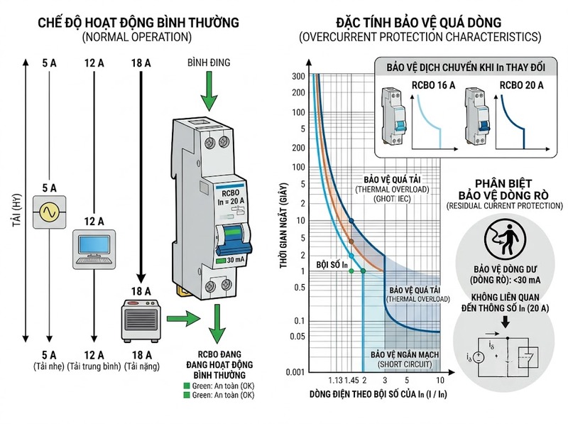 Dòng định mức In trên RCBO có ý nghĩa gì?